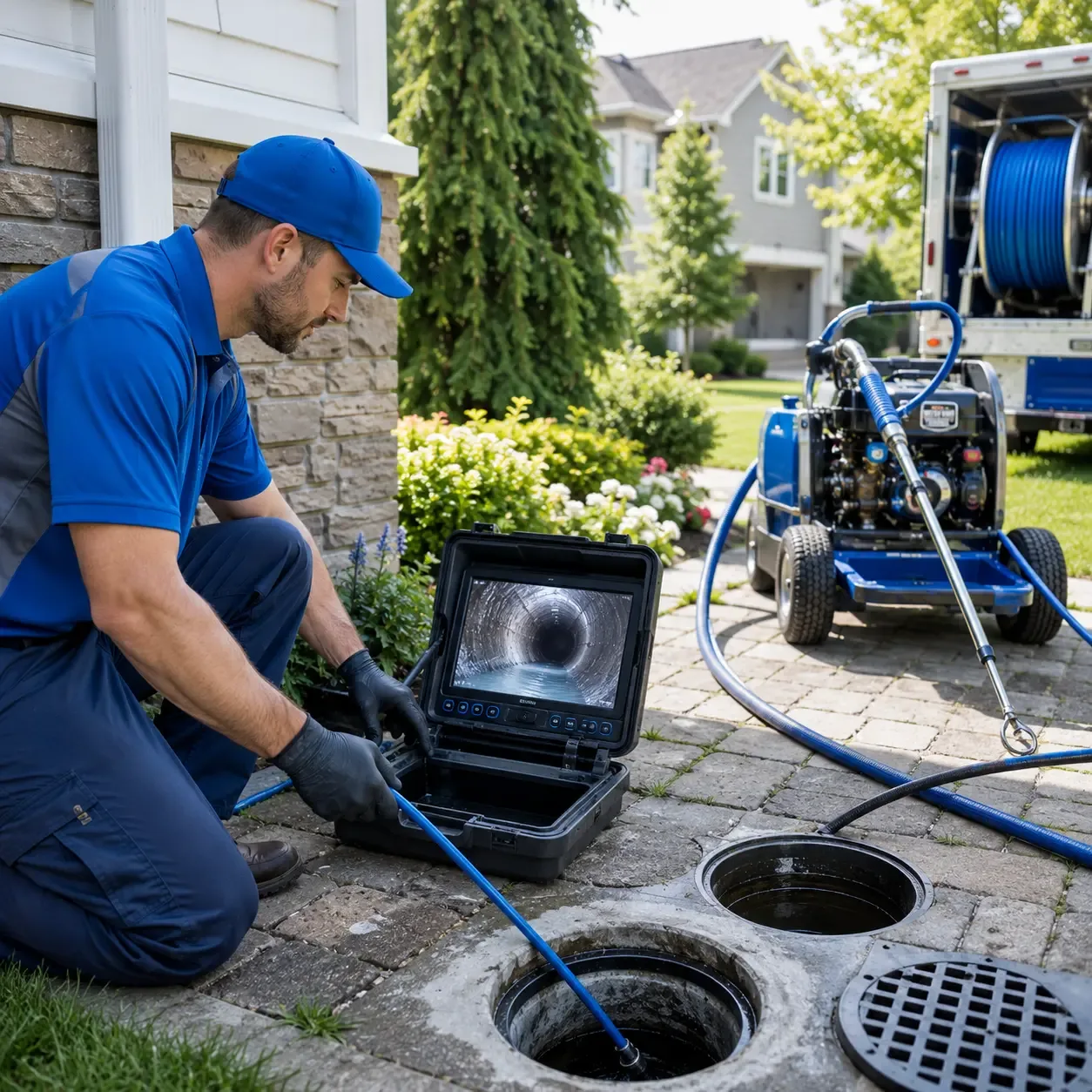 Outdoor drain cleaning professionals serving Cuba City, WI